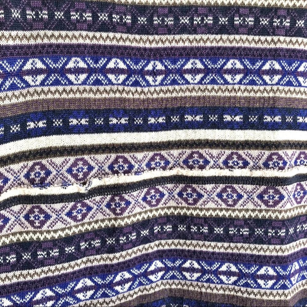 Free People Blue Boho Wool Blend Sleeveless Sweater Dress Size XS